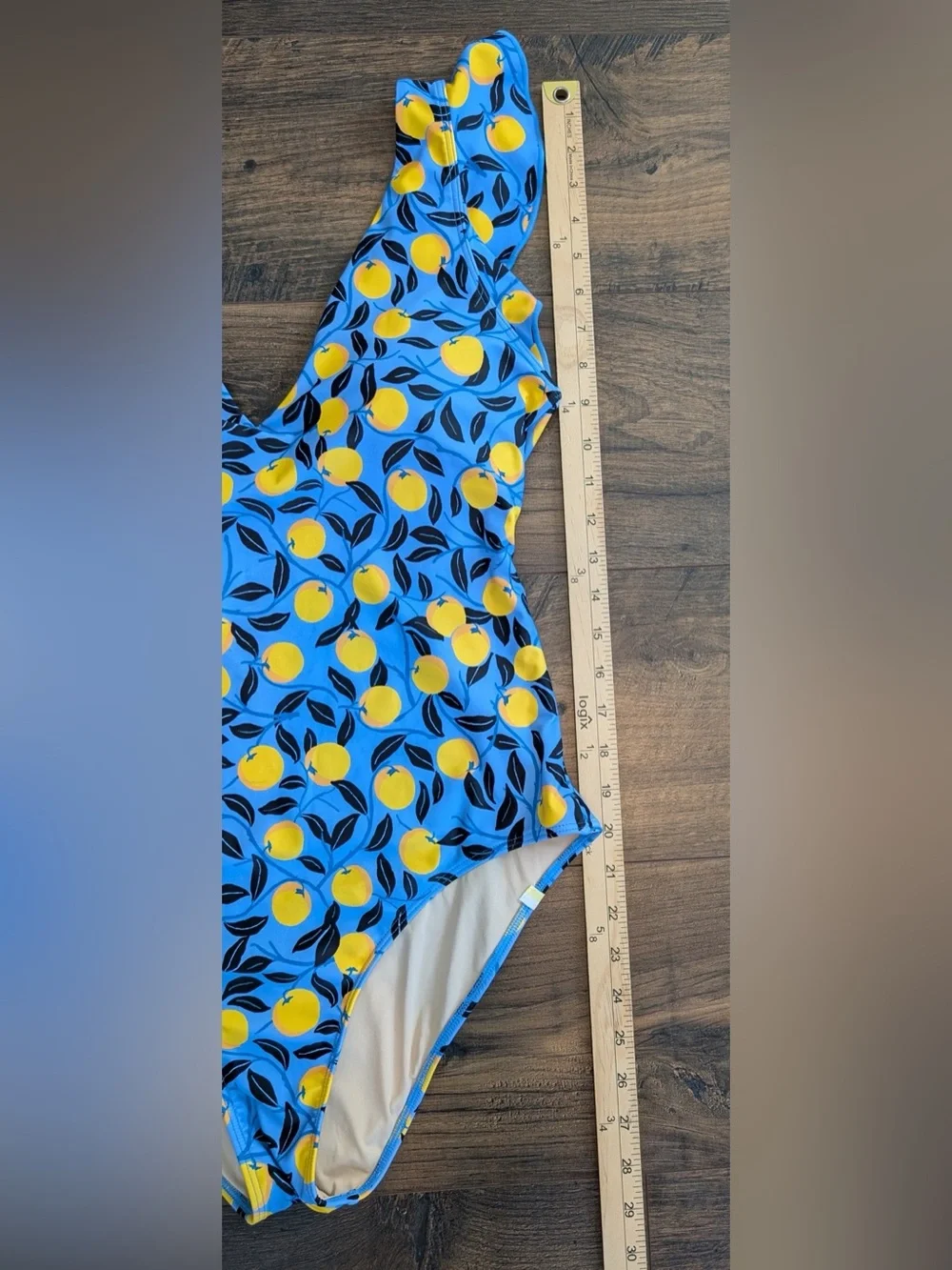 Summersalt X Diane Von Furstenberg The Ruffled Backflip Lemon Blue Size 10